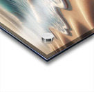 A serene beach scene featuring gentle ocean waves Acrylic print