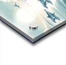 Majestic Whales and Dolphins in a Serene Ocean Acrylic print