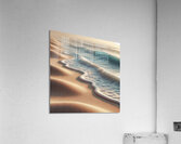 A serene beach scene featuring gentle ocean waves Acrylic Print