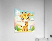 A cute cartoon giraffe  Acrylic Print