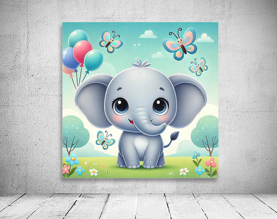 cartoon elephant Wall Preview