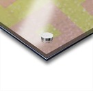 Range & Rank in Moss & Coral 3x1 Acrylic print