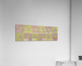 Range & Rank in Moss & Coral 3x1 Acrylic Print