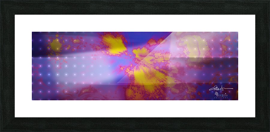 Form & Ether in Violet 3x1 Picture Frame print