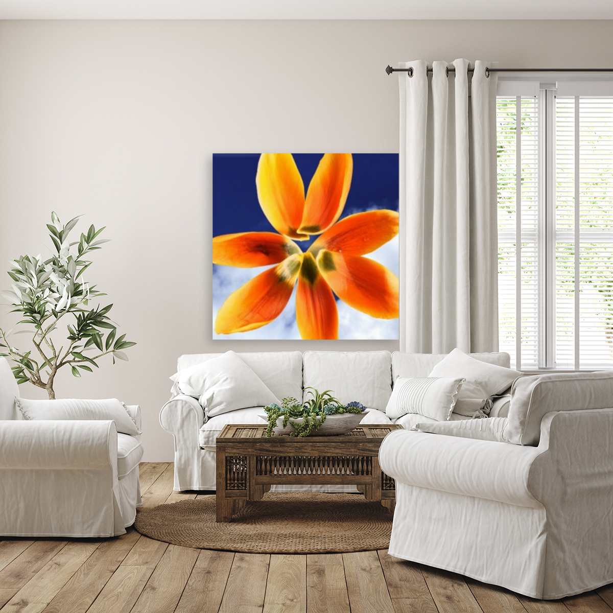 Sky Petals 2x3 Reproduction