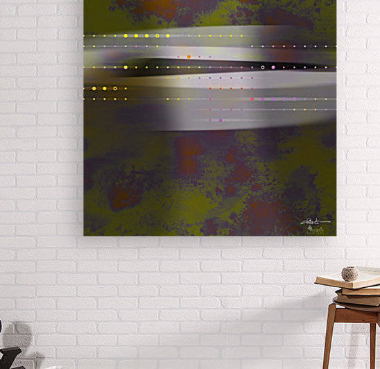 Flux & Stasis in Maroon & Moss 1x1 by Veratis Editions