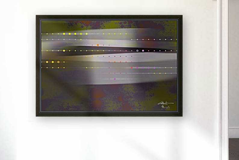 Flux & Stasis in Maroon & Moss 3x2 by Veratis Editions