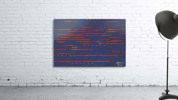 Data Streams in Red & Blue 3x2 Wall Preview