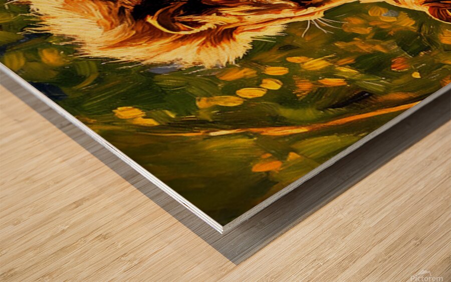 A Father s Kiss Lion Gicl e Print 231068 Wood print