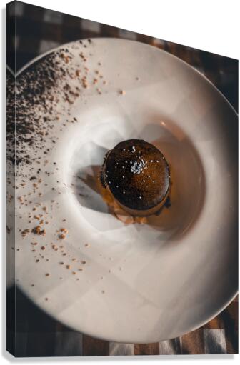 Molten Chocolate Cake Canvas Print