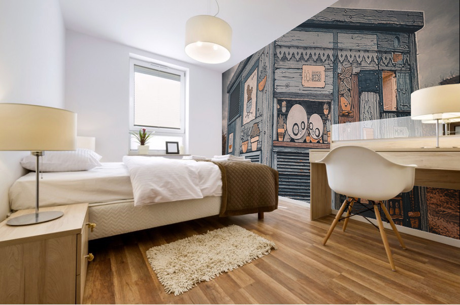 Electric House Paint Mural print