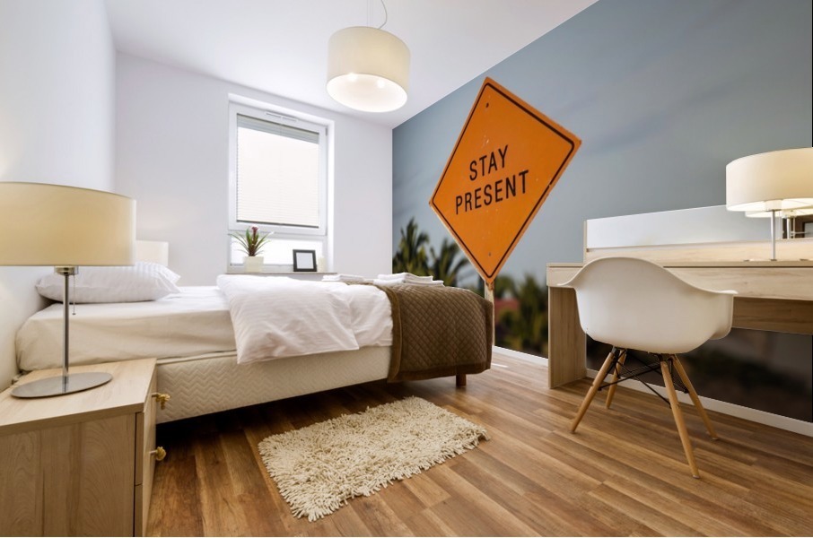 Stay Present Mural print