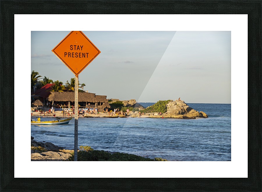 Stay Present Picture Frame print