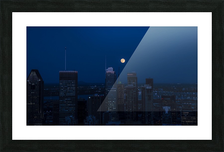 Montreal Moon Picture Frame print