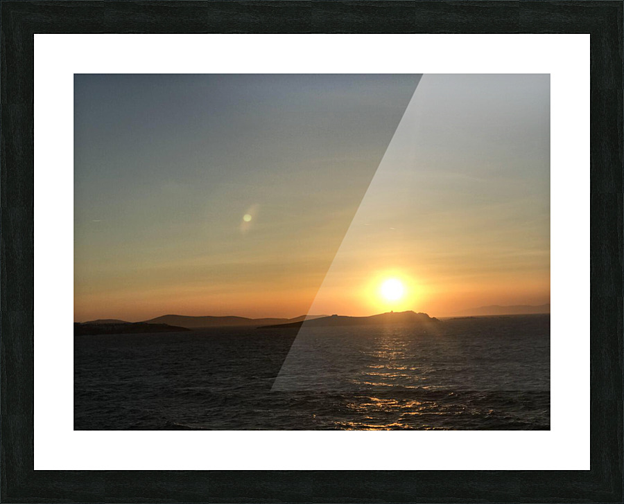 Sunset in the Ocean Picture Frame print
