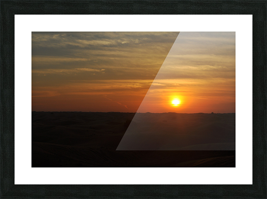 Dessert Sunset Picture Frame print