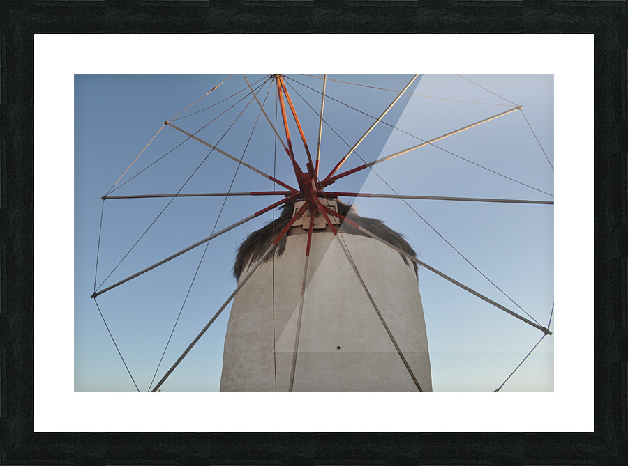 Windmill Picture Frame print