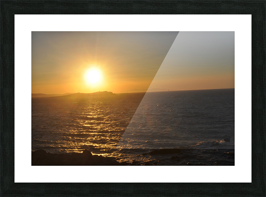Sunset in Mykonos Picture Frame print
