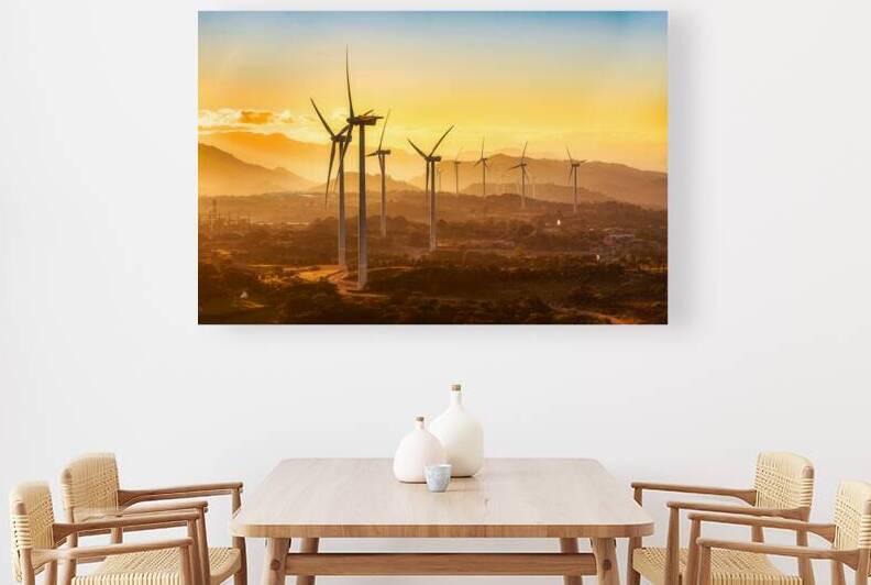 Winds of Dawn – Sunrise Over Santa Ana’s Wind Farm by Carlos Rubio