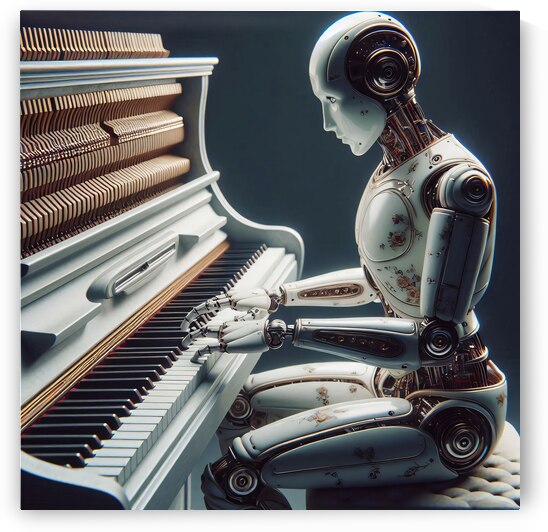 Porcelain humanoid musician 2.3 by Vygantas Navickas