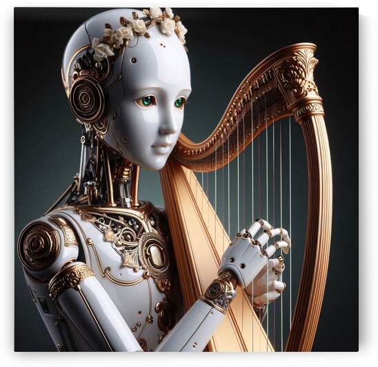 Porcelain humanoid musician 1.9 by Vygantas Navickas