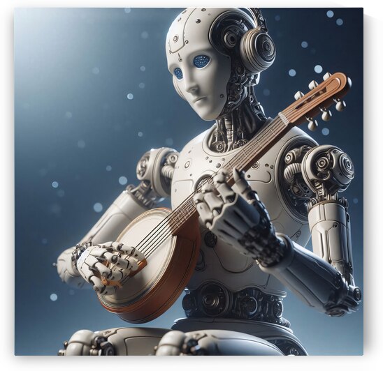 Porcelain humanoid musician 1.4 by Vygantas Navickas