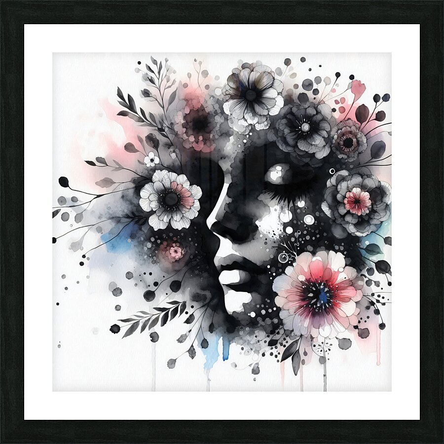 Face Picture Frame print