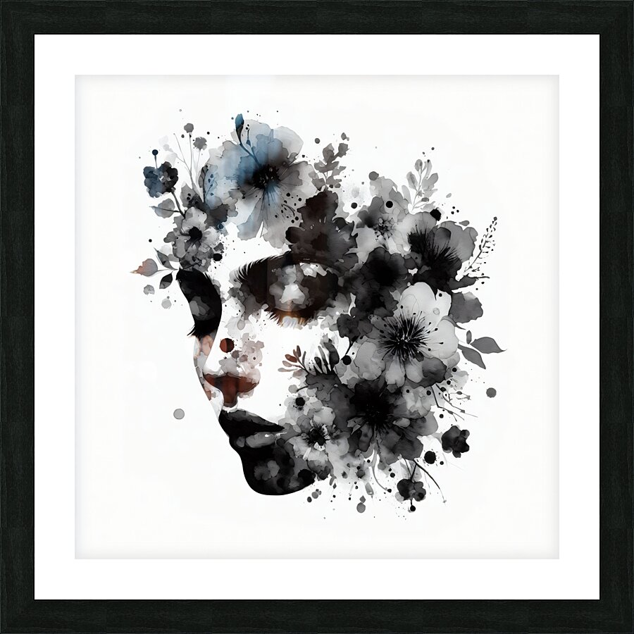 Face Picture Frame print