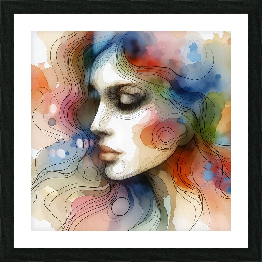 Face Picture Frame print