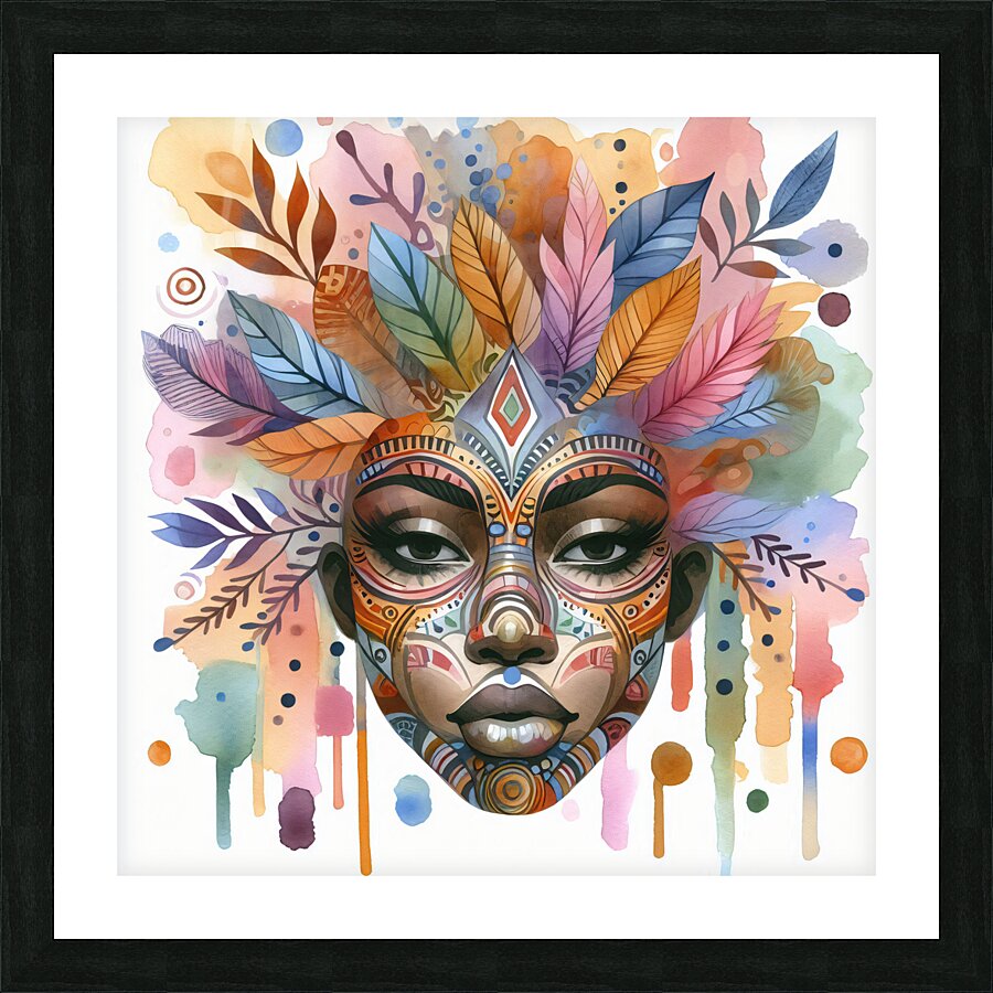 Face Picture Frame print