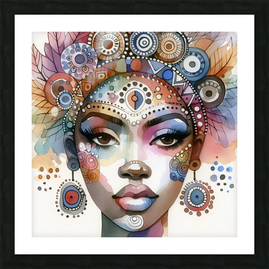 Face Picture Frame print