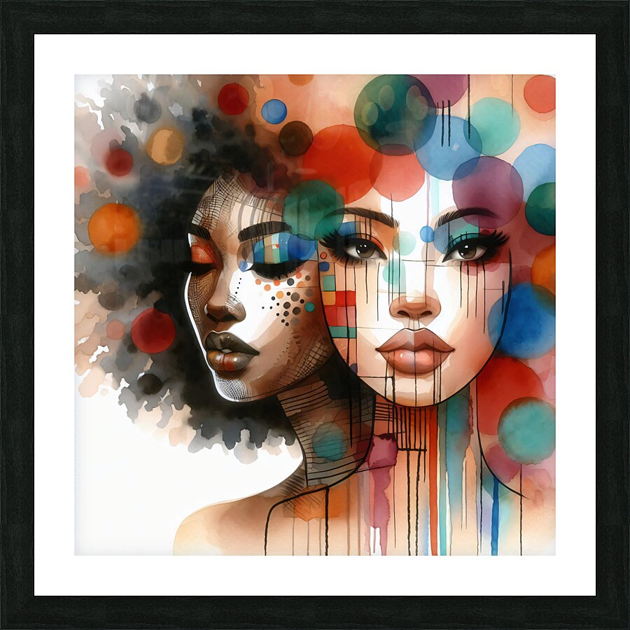 faces Picture Frame print