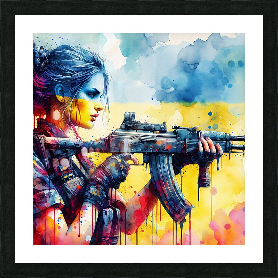 War Angel 4.8 Picture Frame print