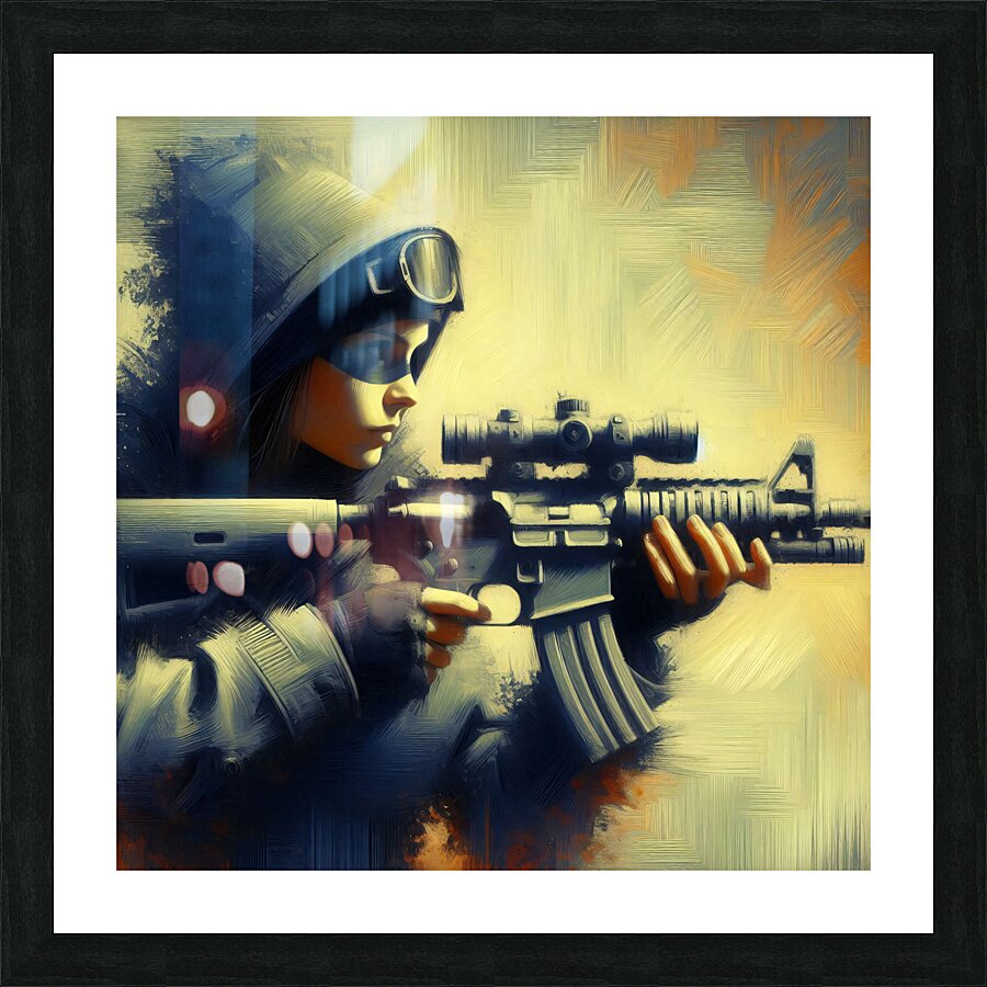 War Angel 3.7 Picture Frame print