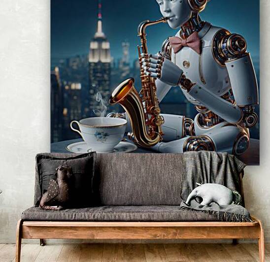 Porcelain humanoid musician 3.0 by Vygantas Navickas