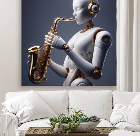 Porcelain humanoid musician 1.6 by Vygantas Navickas