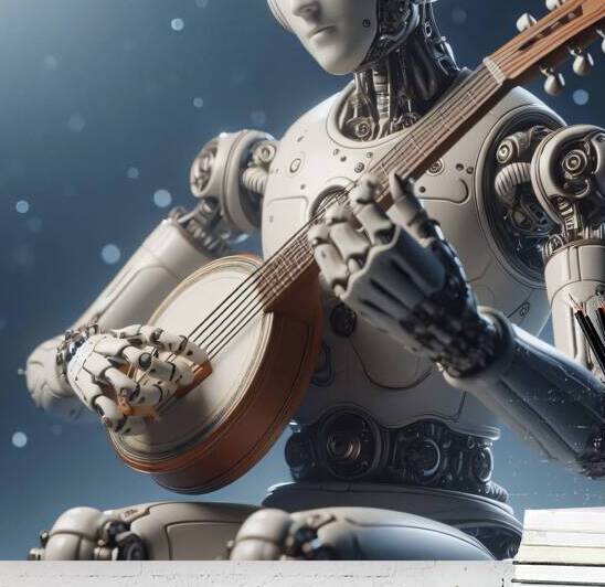 Porcelain humanoid musician 1.4 by Vygantas Navickas