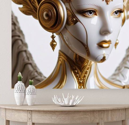 Porcelain humanoid angel 1.8 by Vygantas Navickas