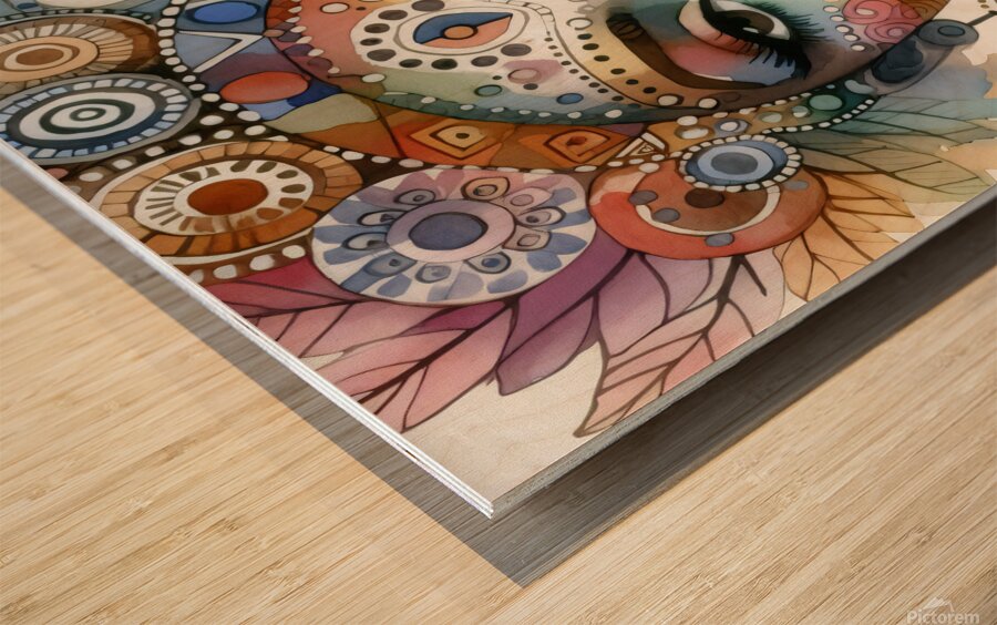 Face Wood print
