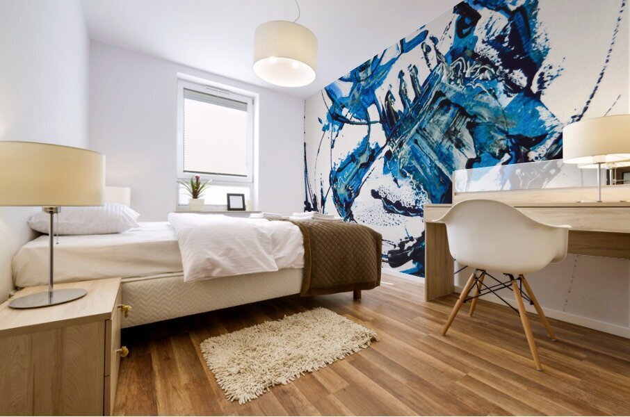 BLUE 2 Mural print