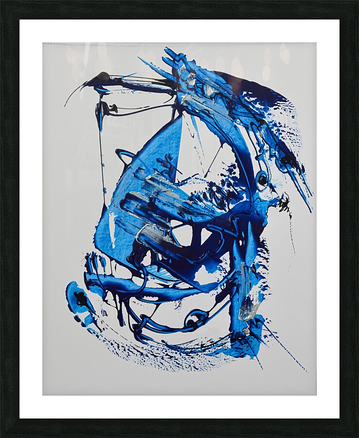 BLUE 1 Picture Frame print