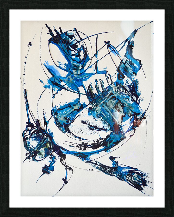 BLUE 2 Picture Frame print