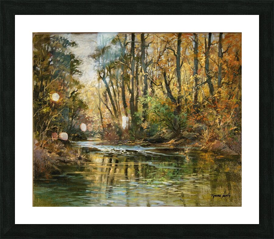 T Lewis   Fall Reflections 2 Picture Frame print