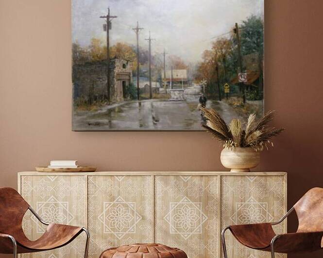 T Lewis   Mirum on the Rainy Streets of Cove by Barbara S Lewis