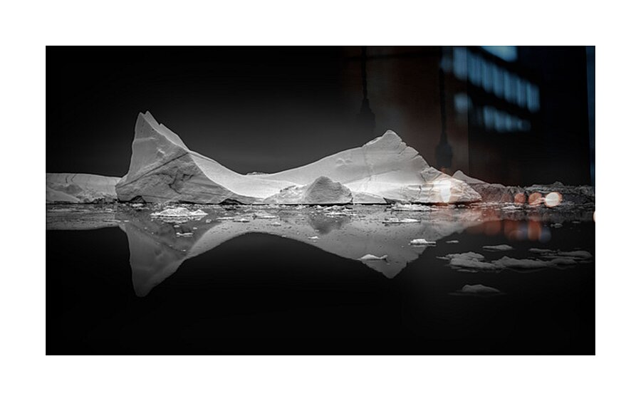 TRANQUILITY IN BLACK AND WHITE Picture Frame print