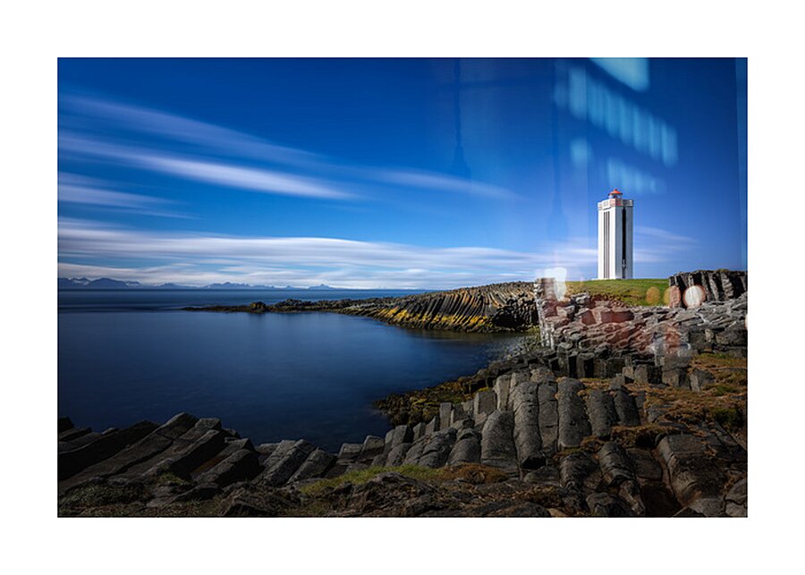 KALFSHAMARSVITI LIGHTHOUSE Picture Frame print