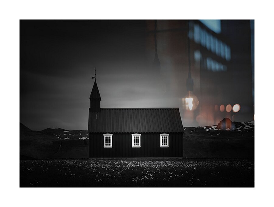 BUDAKIRKJA Picture Frame print