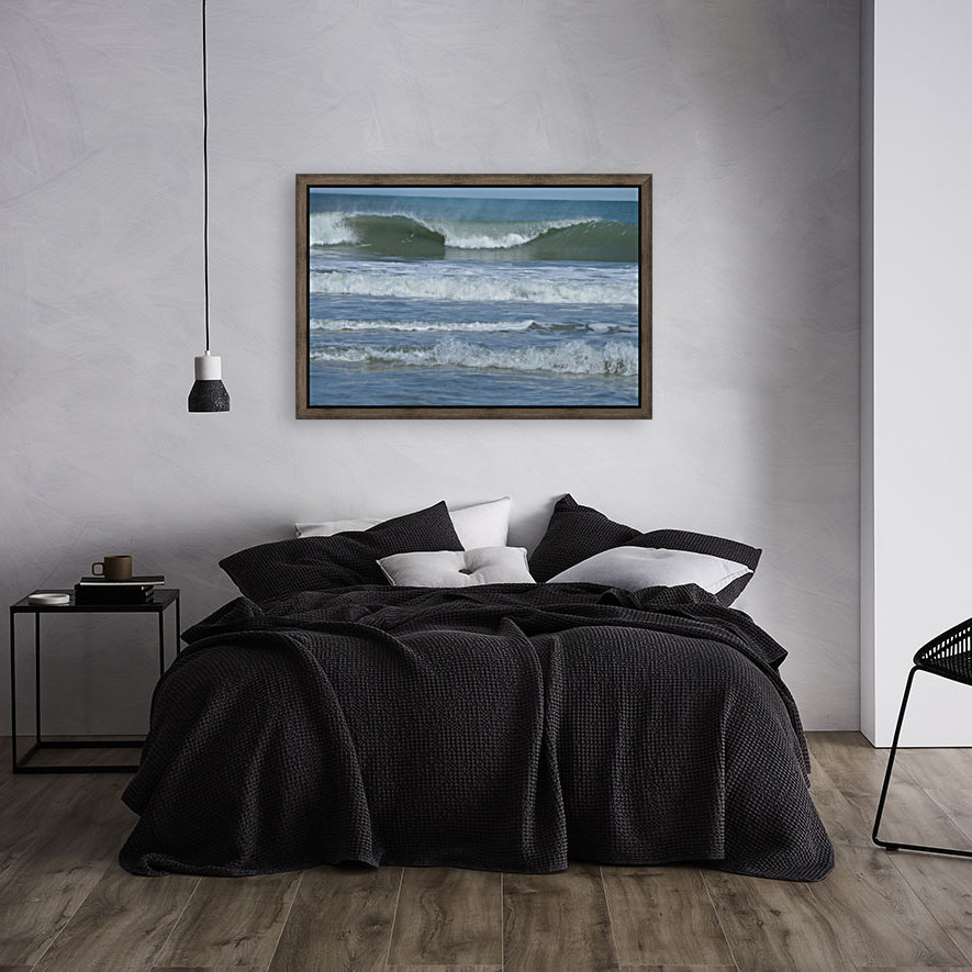 Breaking waves on the Outer Banks Reproduction