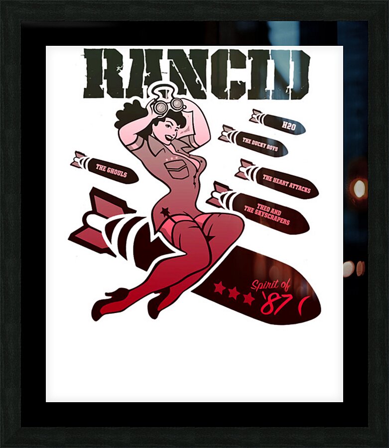 rancid 15 Picture Frame print