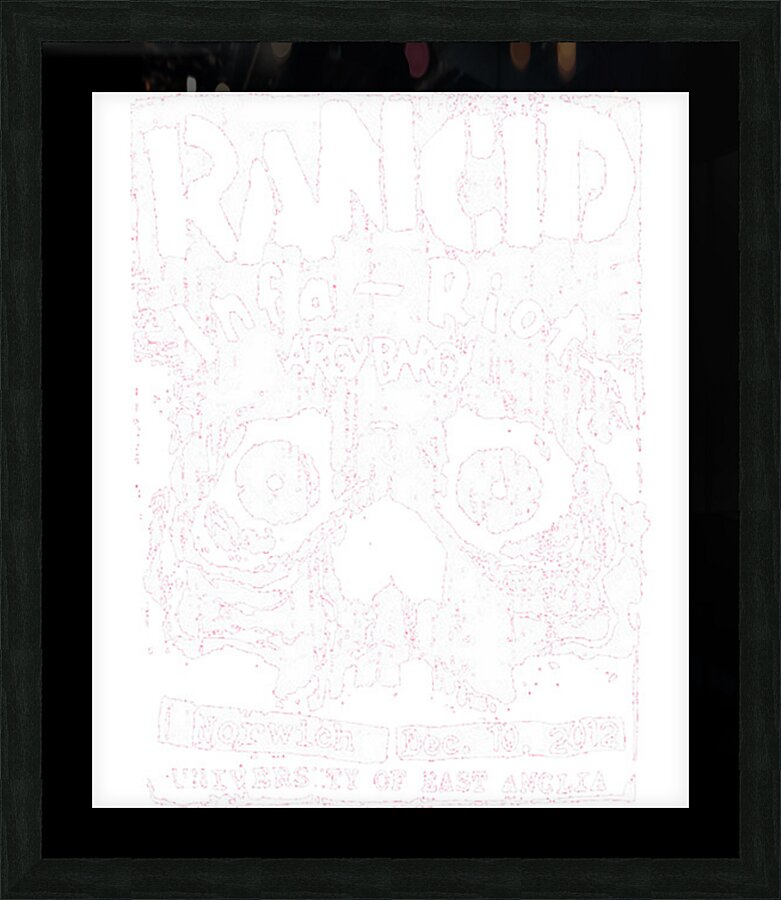 rancid 18 Picture Frame print